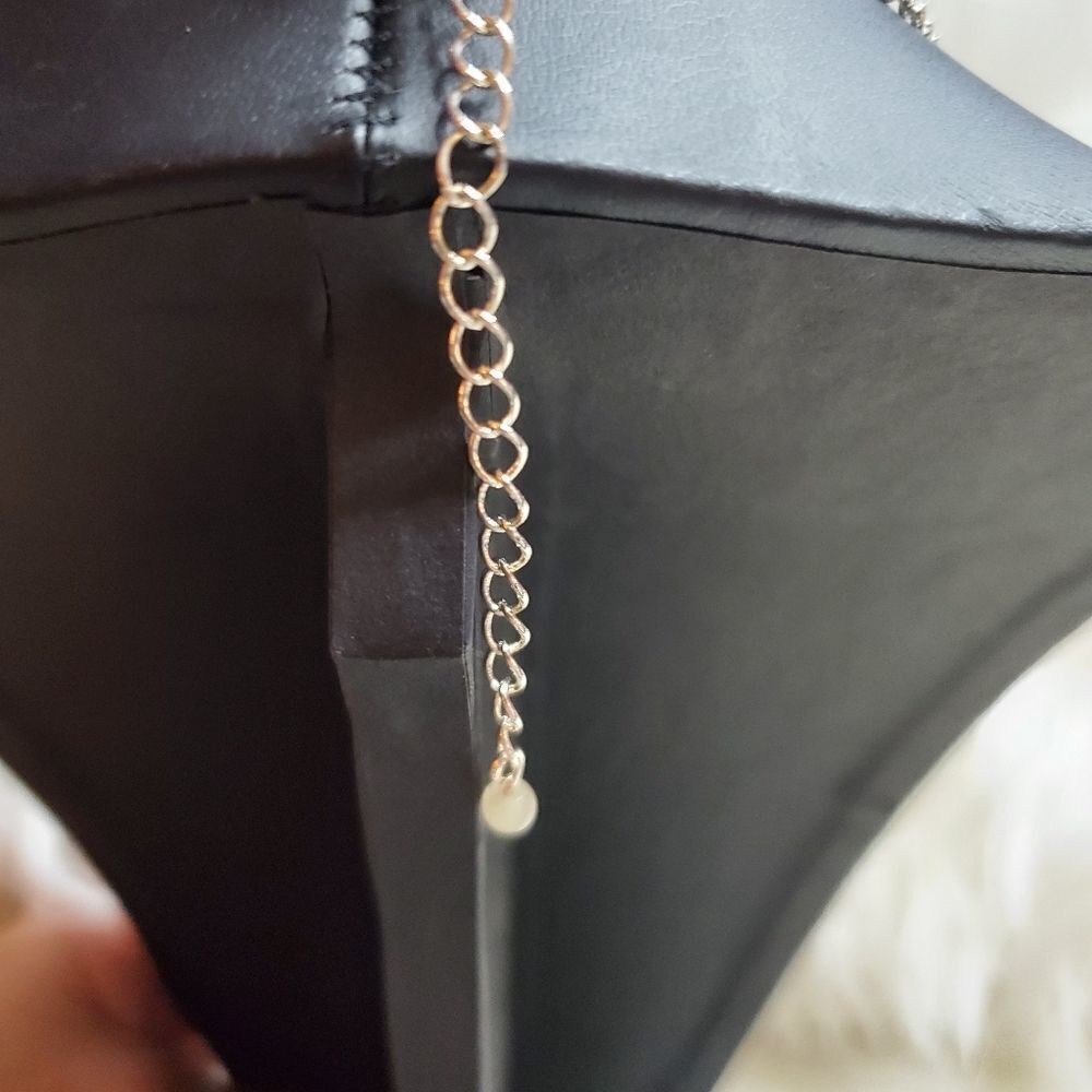 Silver Blue Crystal Cocktail Necklace - Picture 3 of 3